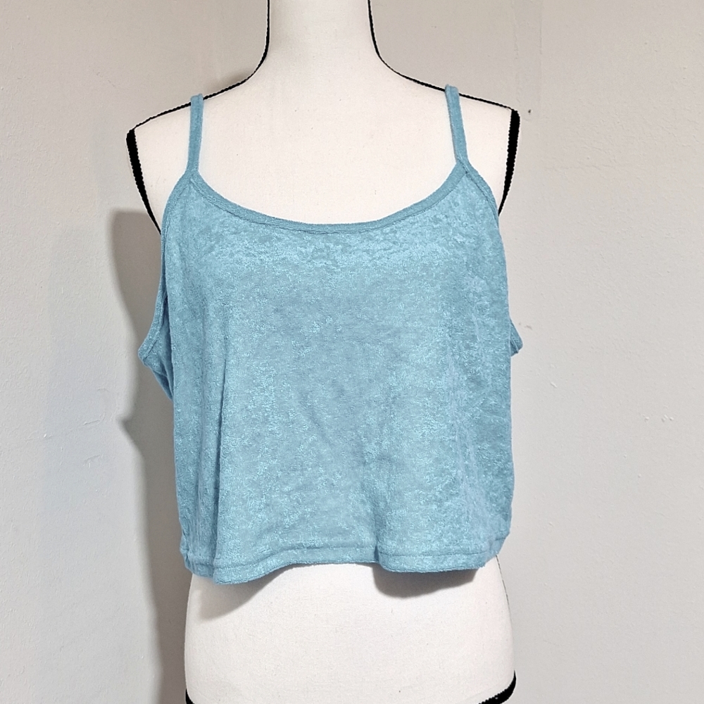 Rue+ Blue Crop Tank 2X